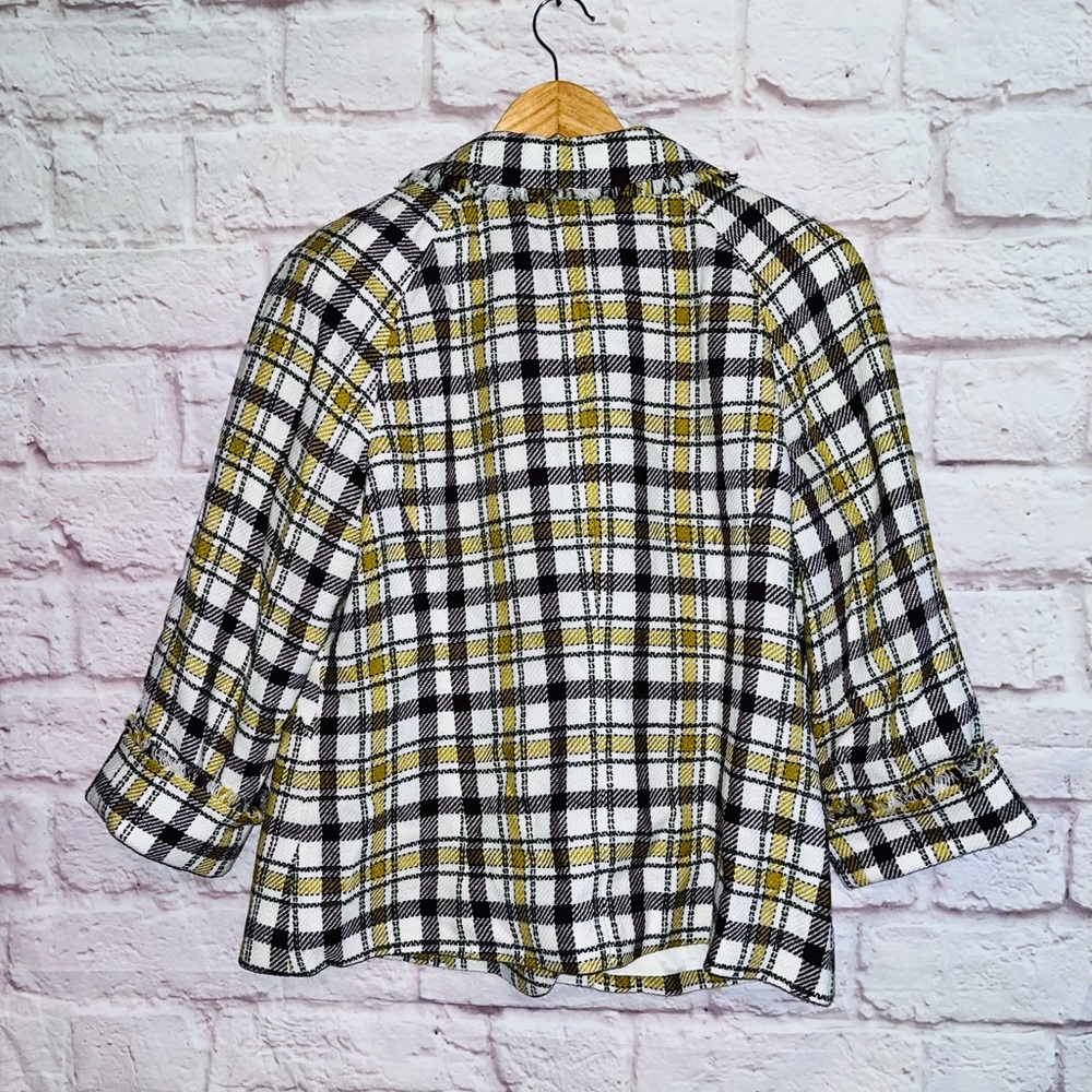 PENDLETON Plaid Tweed Blazer sz 16 - Picture 2 of 9